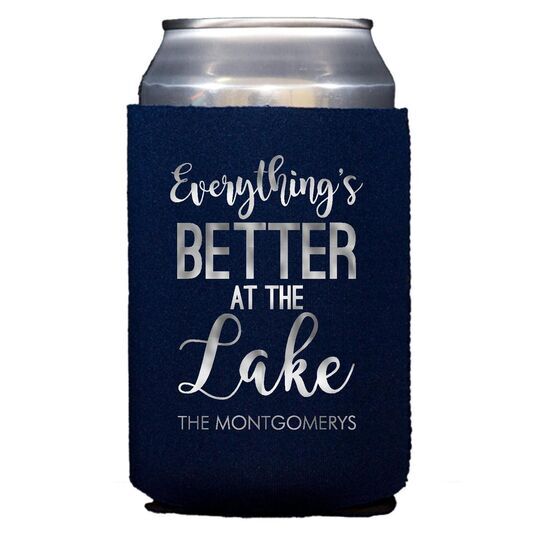 Better at the Lake Collapsible Koozies